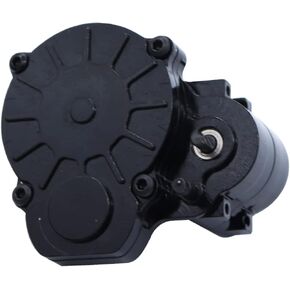 Complete Metal Transmission Gearbox with Gear for FMS FCX24 1/24 RC Crawler Upgrade Parts (Black)