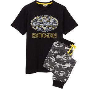 DC Comics Batman Pyjamas Camo Mens Short OR Long Leg PJs