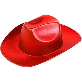 Reyox Women Men Metallic Space Cowboy Hat for Music Festivals Party Space