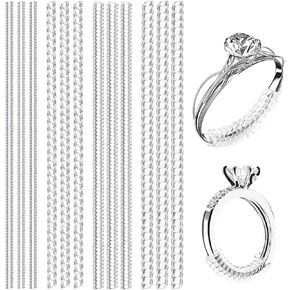 13 Pack Ring Guards for Women Loose Rings with Invisible Clear Silicone Ring Size Spacer & Ring Resizer, Non-Slip Ring Tightener/Ring Size Adjuster/Ring Fitter/Ring Spacers for Women Men Loose Ring