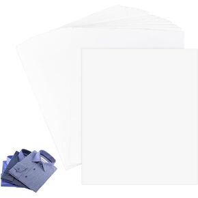 BENECREAT 20 PCS White Cardboard Shirt Inserts, 13.4x10.2inch Foldable lining Fold for DIY Packaging Inserts, Organising Clothes, 0.5mm Thick