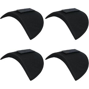 Bekecidi 2 Pair Shoulder Pads, Removable Sponge Shoulder Pads Without Sewing, Blazer Suit Clothing Sponge Shoulder Lining Thickened Insert Clothes Accessories (1.5cm, White)