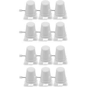 لعبة روبوت الرياح 12 قطعة حركة المشي على شكل الساعة، قاعدة لعبة الرياح، حركة الساعة، روبوت ذو أرجل، أجزاء لعبة الزينة المصنوعة من الطين (أبيض) in Kuwait