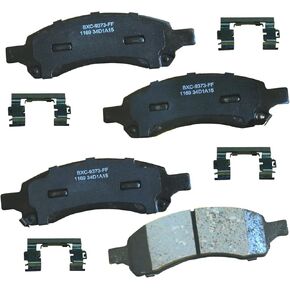 Bendix Premium SBC1169 Ceramic Front Brake Pads for Select Models Buick Rainier, Chevrolet Colorado, Trailblazer, Trailblazer EXT, GMC Canyon, Envoy, Envoy XL, Isuzu Ascender, Saab 9-7x