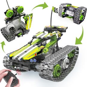 BIRANCO. STEM Remote Control Building Kit 3 in 1 RC Tracked Racer/Tank/Robot Engineering Toys, Science Construction Play Set, Toy Car Christmas for Boys & Girls Age 8-12 (392pcs)