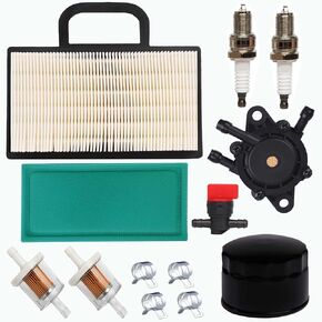 698754 Air Filter, 492932S 492932 Oil Filter with 691035 Fuel Filter Tune up Kit Compatible with Briggs and Stratton 499486 499486S 18-26 HP intek V-Twins Lawn Mower Tractor