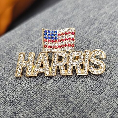 بروش كامالا هاريس، دبوس هاريس 2024 مع تصويت علم الولايات المتحدة الأمريكية كامالا هاريس للرئيس 2024 دبابيس الحملة التذكارية الوطنية للانتخابات الرئاسية، دعم لمحبي هاريس ديكور التجمع in Kuwait