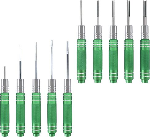 Upgraded 10pcs Pin Extractor Tools Pin Terminal Removal Tool Kit- Car Depinning Tool Kit Electrical Wire Connector Pin Release Tools Terminal Ejector kit for Automotive Household Devices in Kuwait