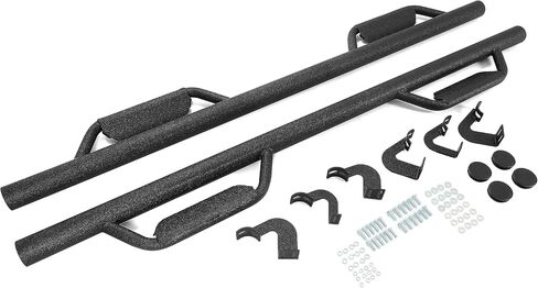 ECOTRIC Running Boards Compatible with 2005-2023 Toyota Tacoma Double Cab with 4 Full Size Nerf Bars Door Dropped Side Steps Hoop (Matte Black) in Saudi Arabia
