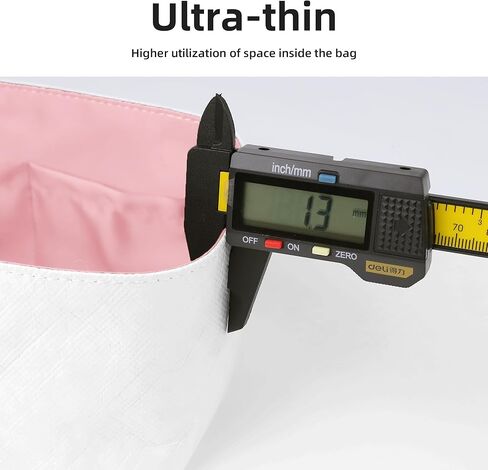 DGAZ Lightweight Purse Organizer Insert for Chanel 22 Bag,Silk and Dupontpaper handbag inner for Luxury Bags(Craie,S) in Kuwait