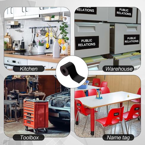 قطعتان من شرائط مغناطيسية سوداء بعرض 1.97 بوصة × طول 9.84 قدم، ملصقات مغناطيسية مقاومة للماء وقابلة لإعادة الاستخدام مع 2 قلم طباشير سائل للوحات البيضاء والثلاجات والفصول الدراسية in Saudi Arabia