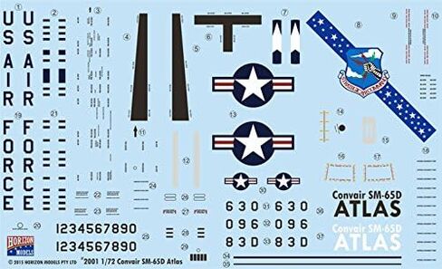 1/72nd Scale Convair SM-65D Atlas Plastic Model Kit in Saudi Arabia