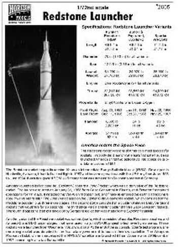Horizon Models 1/72nd Scale Redstone Launcher Plastic Model Kit … in Saudi Arabia