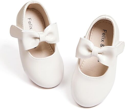 Felix & Flora Toddler Little Girls Dress Shoes - Flower Girls Mary Jane Flats Ballet Shoes Party Wedding in Saudi Arabia