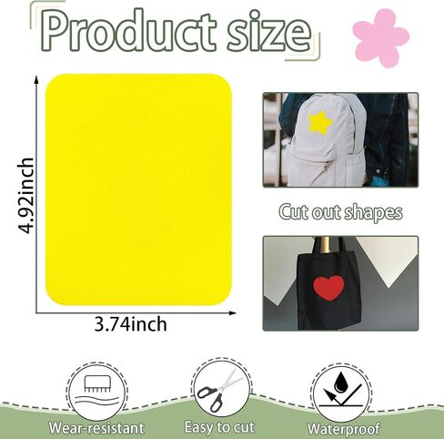 20 Pcs Iron on Patches,4.9 x 3.7 Inch Khaki Iron on Patches for Clothes Repair, Fabric Repair Patches for Clothing Repair in Saudi Arabia