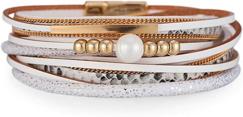 أساور تيانتيان طويلة للنساء Pulseras Para Mujer متعدد الطبقات الكفة الإسورة أساور للنساء مجوهرات بوهو للنساء أساور جلدية قابلة للتكديس للنساء هدايا عصرية للنساء in Saudi Arabia