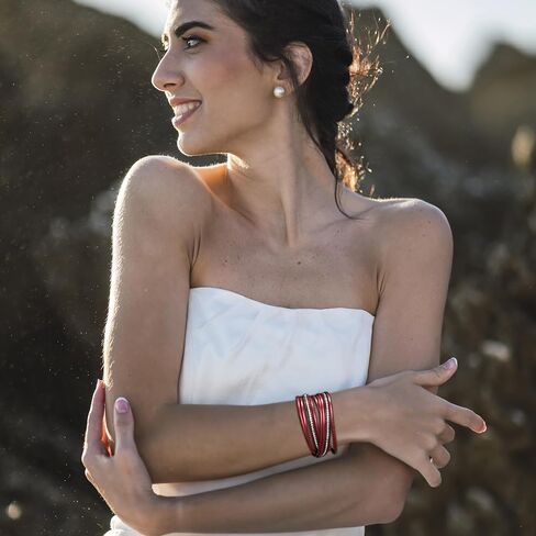أساور تيانتيان طويلة للنساء Pulseras Para Mujer متعدد الطبقات الكفة الإسورة أساور للنساء مجوهرات بوهو للنساء أساور جلدية قابلة للتكديس للنساء هدايا عصرية للنساء in Saudi Arabia