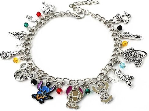 كارتون ستيث أوهانا يعني سوار سحر العائلة، أساور أنيمي من سبائك الزنك للنساء والرجال in Kuwait