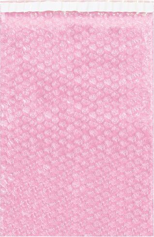 Aviditi (100 Pack) 18 x 23-1/2 Inch, Self-Seal Anti-Static Bubble Pouch Bags, Pink, for Cushioning, Electronics, Packing, Shipping, and Storage in Saudi Arabia