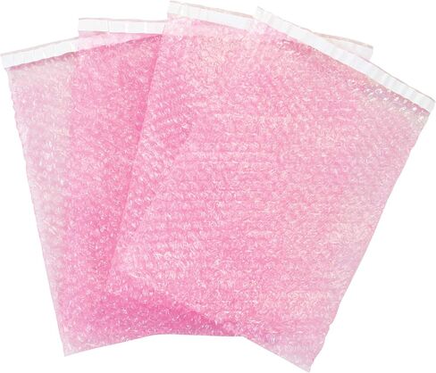 Aviditi (100 Pack) 18 x 23-1/2 Inch, Self-Seal Anti-Static Bubble Pouch Bags, Pink, for Cushioning, Electronics, Packing, Shipping, and Storage in Saudi Arabia