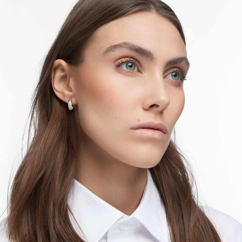 Swarovski Dextera Crystal Pavé Hoop Earrings Jewelry Collection in Kuwait