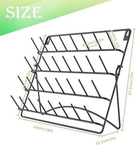 حامل خيط مثبت على الحائط على سطح الطاولة، 28 بكرة خيط منظم بكرات معدنية لخيوط الخياطة، حامل خيط تخزين خيط الخياطة لخياطة اللحف وخيوط الخياطة باللون الأسود in Kuwait