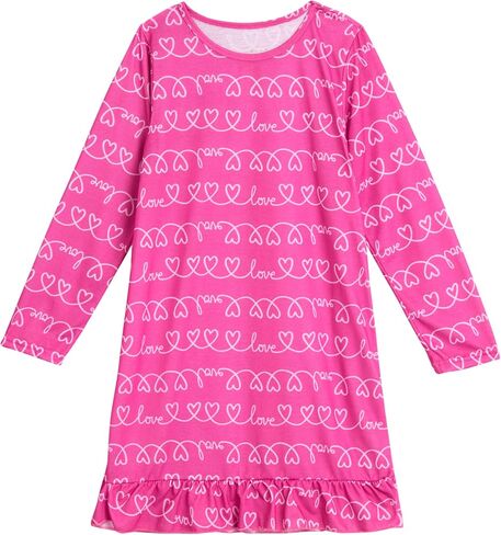 Sweet & Sassy Girls' Pajamas - 2 Pack Sleep Shirt Nightgown Pajamas (Size: 4-14) in Saudi Arabia
