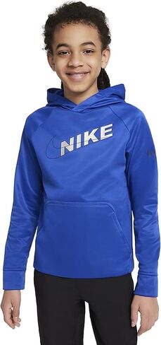هودي التدريب الجرافيكي للأطفال الصغار من Nike (كبير، Game Royal/Blue Void) in Saudi Arabia