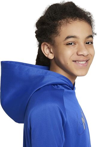 هودي التدريب الجرافيكي للأطفال الصغار من Nike (كبير، Game Royal/Blue Void) in Saudi Arabia