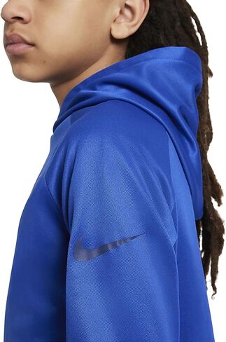هودي التدريب الجرافيكي للأطفال الصغار من Nike (كبير، Game Royal/Blue Void) in Saudi Arabia