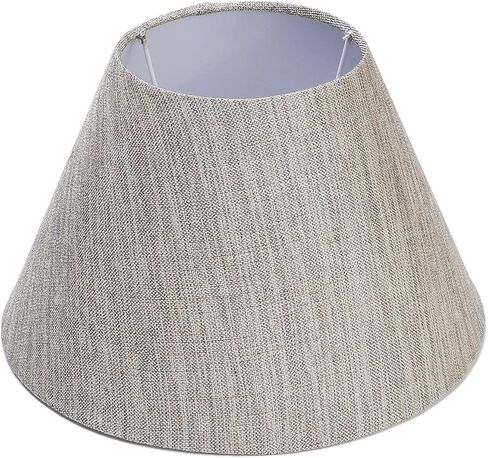 غطاء مصباح، غطاء مصباح أرضي من القماش لنمط E27 Base UNO مع محول لنسيج قاعدة E14 مصنوع يدويًا (ذهبي القهوة) in Kuwait
