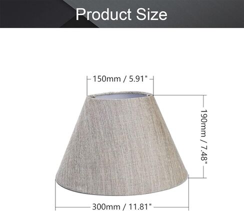 غطاء مصباح، غطاء مصباح أرضي من القماش لنمط E27 Base UNO مع محول لنسيج قاعدة E14 مصنوع يدويًا (ذهبي القهوة) in Kuwait