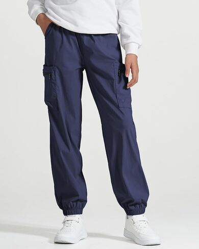 Boys Joggers Cargo Pants Kids Water Resistant Athletic Hiking Uniform Pants Lightweight Quick Dry in Saudi Arabia