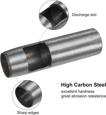 HARFINGTON Hollow Punch for Leather 27mm Round Hole Punch Tool for Belt Puncher Carbon Steel Single Punch for Watch Belts Cut Leather Craft Rubber Paper Fabric Plastic Soft Material in Saudi Arabia