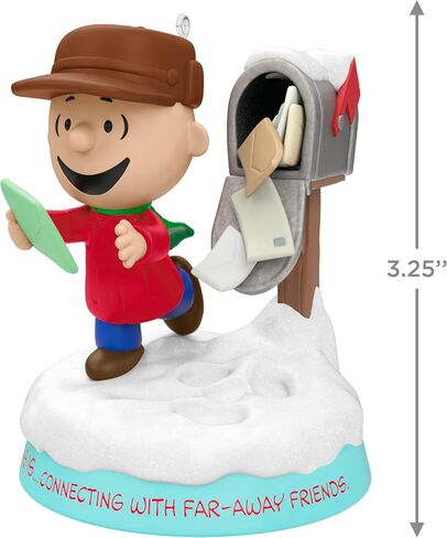 Hallmark Keepsake Christmas Ornament 2024, The Peanuts Gang Waiting Game With Light and Motion, Gifts for Peanuts Fans in Saudi Arabia