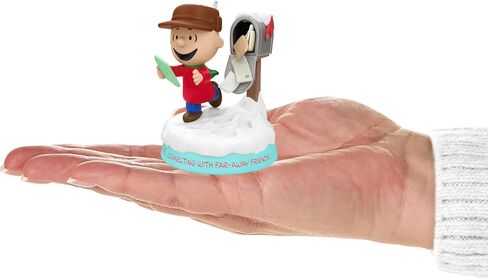 Hallmark Keepsake Christmas Ornament 2024, The Peanuts Gang Waiting Game With Light and Motion, Gifts for Peanuts Fans in Saudi Arabia