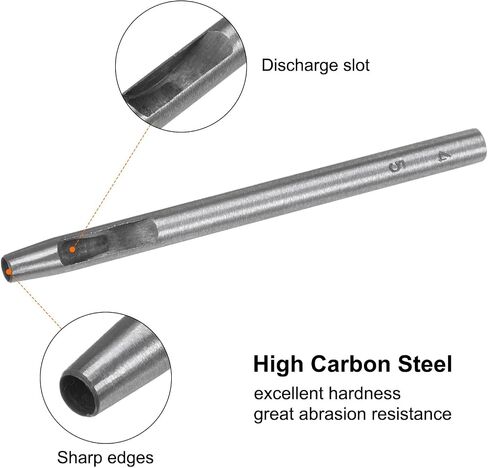 HARFINGTON Hollow Punch for Leather 27mm Round Hole Punch Tool for Belt Puncher Carbon Steel Single Punch for Watch Belts Cut Leather Craft Rubber Paper Fabric Plastic Soft Material in Saudi Arabia