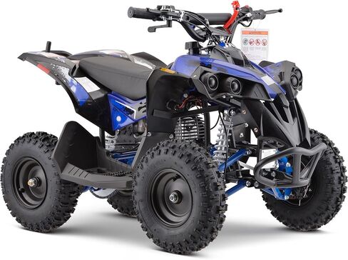 دراجة نارية MotoTec Renegade 40cc 4-Stroke للأطفال تعمل بالغاز باللون الأزرق in Kuwait