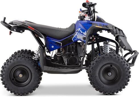 دراجة نارية MotoTec Renegade 40cc 4-Stroke للأطفال تعمل بالغاز باللون الأزرق in Kuwait