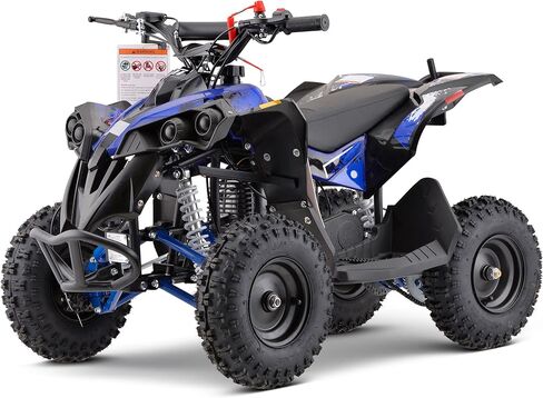 دراجة نارية MotoTec Renegade 40cc 4-Stroke للأطفال تعمل بالغاز باللون الأزرق in Kuwait