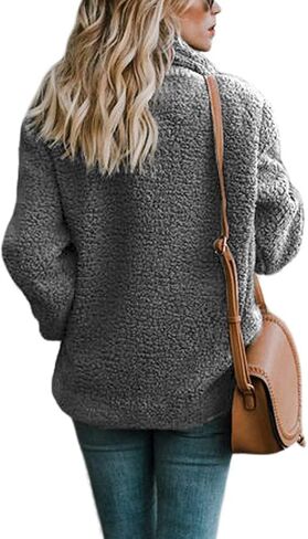 Dokotoo Womens 2024 Winter Fleece Teddy Bear Sherpa Jacket Coats with Pockets in Saudi Arabia