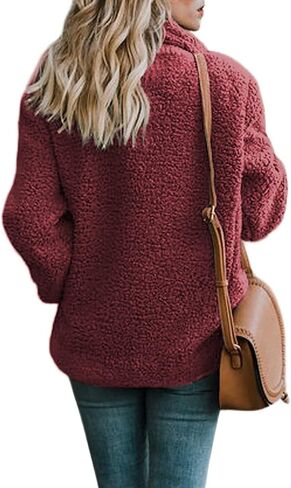 Dokotoo Womens 2024 Winter Fleece Teddy Bear Sherpa Jacket Coats with Pockets in Saudi Arabia