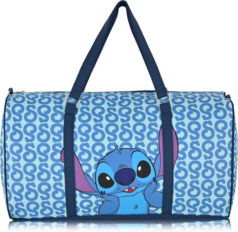 Disney Stitch Travel Bag, Duffle Bag, Overnight Bag, Weekender Bag | Mini 16 Inch Leather Classic Premium Travel Duffle Bag for Women, Men, Adults in Saudi Arabia