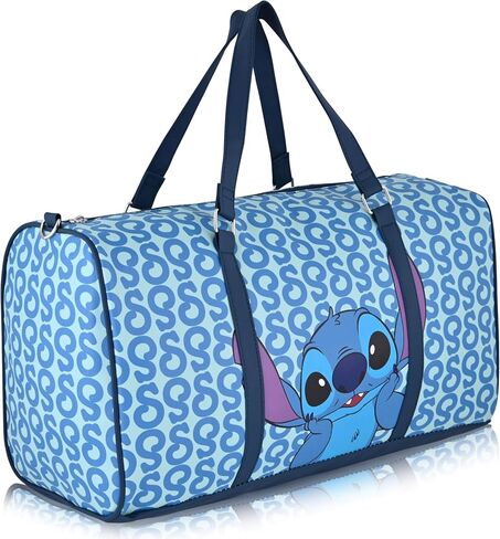 Disney Stitch Travel Bag, Duffle Bag, Overnight Bag, Weekender Bag | Mini 16 Inch Leather Classic Premium Travel Duffle Bag for Women, Men, Adults in Saudi Arabia
