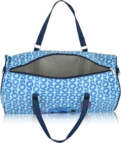 Disney Stitch Travel Bag, Duffle Bag, Overnight Bag, Weekender Bag | Mini 16 Inch Leather Classic Premium Travel Duffle Bag for Women, Men, Adults in Saudi Arabia