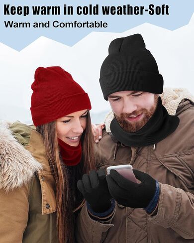 Liitrsh 148 Pcs Bulk Winter Beanies Hat Gloves Scarf Sock for Men Women for Homeless Care Gift Charity Donation(Rainbow Color) in Kuwait