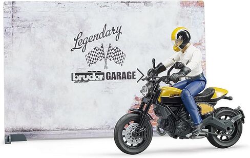Bruder Bworld Set - Motorcycle Service w/Ducati Scrambler Cafe Racer in Saudi Arabia
