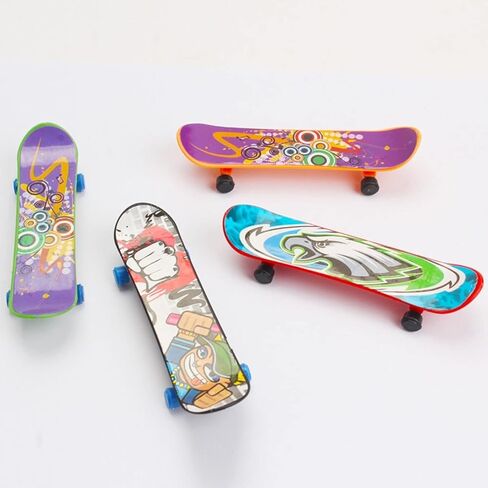 مجموعة 5 قطع من ألواح الأصابع متعددة الألوان - سكوتر تزلج صغير من البلاستيك القوي للكبار متنوع، صغير الحجم وخفيف الوزن وسهل الحمل in Kuwait