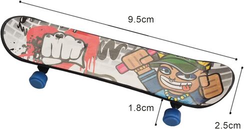 مجموعة 5 قطع من ألواح الأصابع متعددة الألوان - سكوتر تزلج صغير من البلاستيك القوي للكبار متنوع، صغير الحجم وخفيف الوزن وسهل الحمل in Kuwait