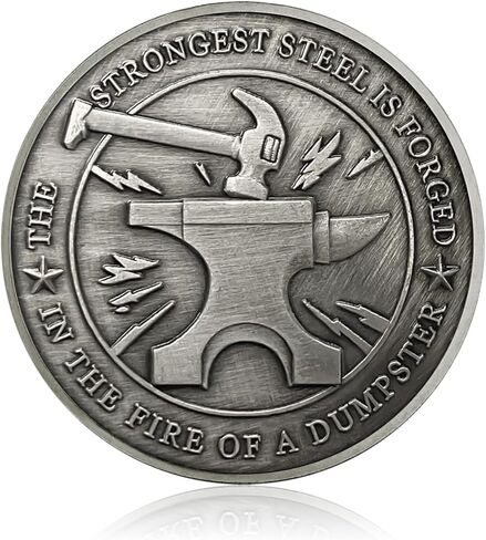 CHURYUML Dumpster Fire Coin ميدالية مرحة لتقدير الموظفين، هدايا هدية لزملاء العمل، هدايا مكتبية مضحكة للرجال والنساء، زملاء العمل، هدايا ملهمة لديكور المكتب in Kuwait